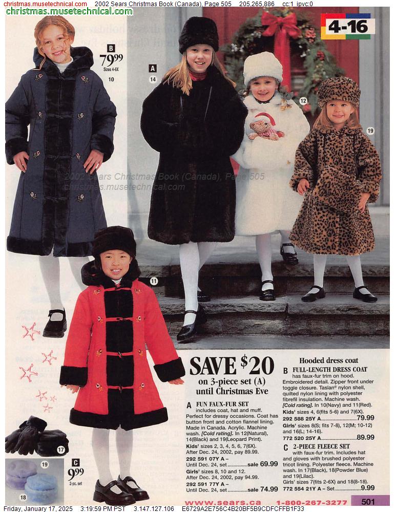 2002 Sears Christmas Book (Canada), Page 505