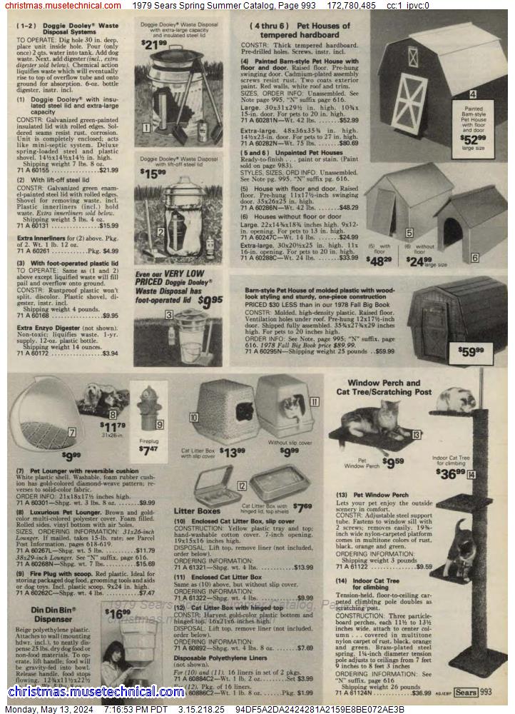 1979 Sears Spring Summer Catalog, Page 993