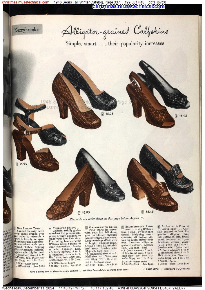 1946 Sears Fall Winter Catalog, Page 337