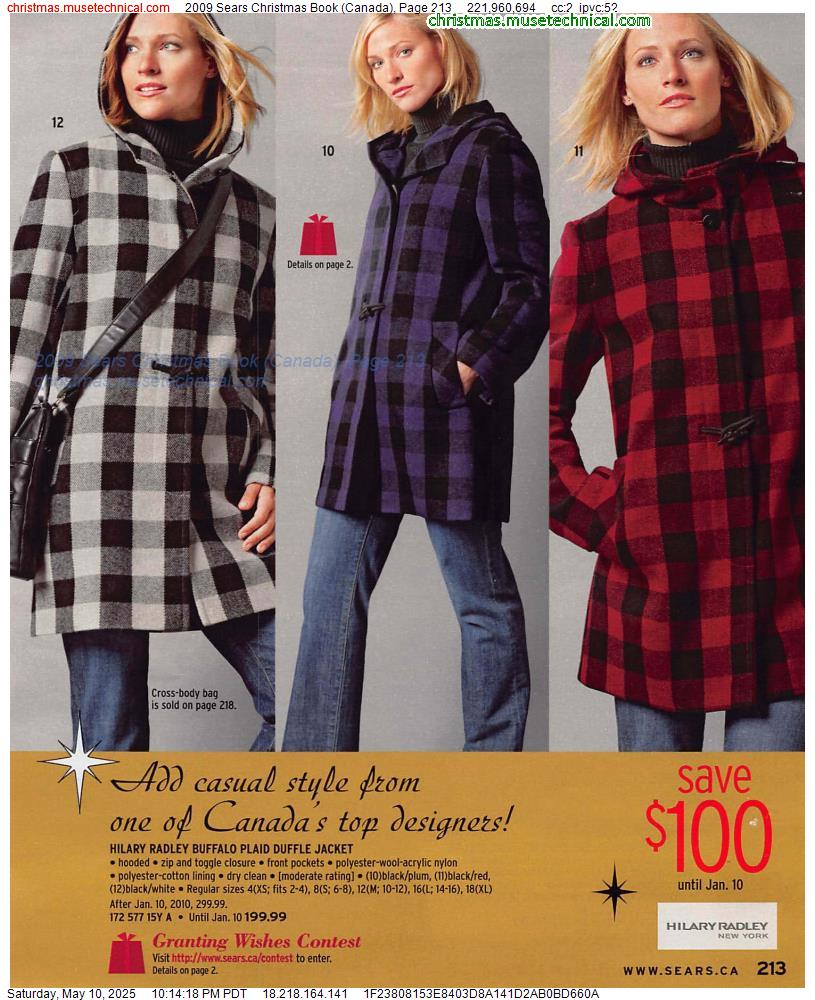 2009 Sears Christmas Book (Canada), Page 213