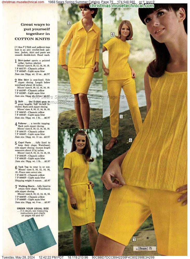 1968 Sears Spring Summer Catalog, Page 75