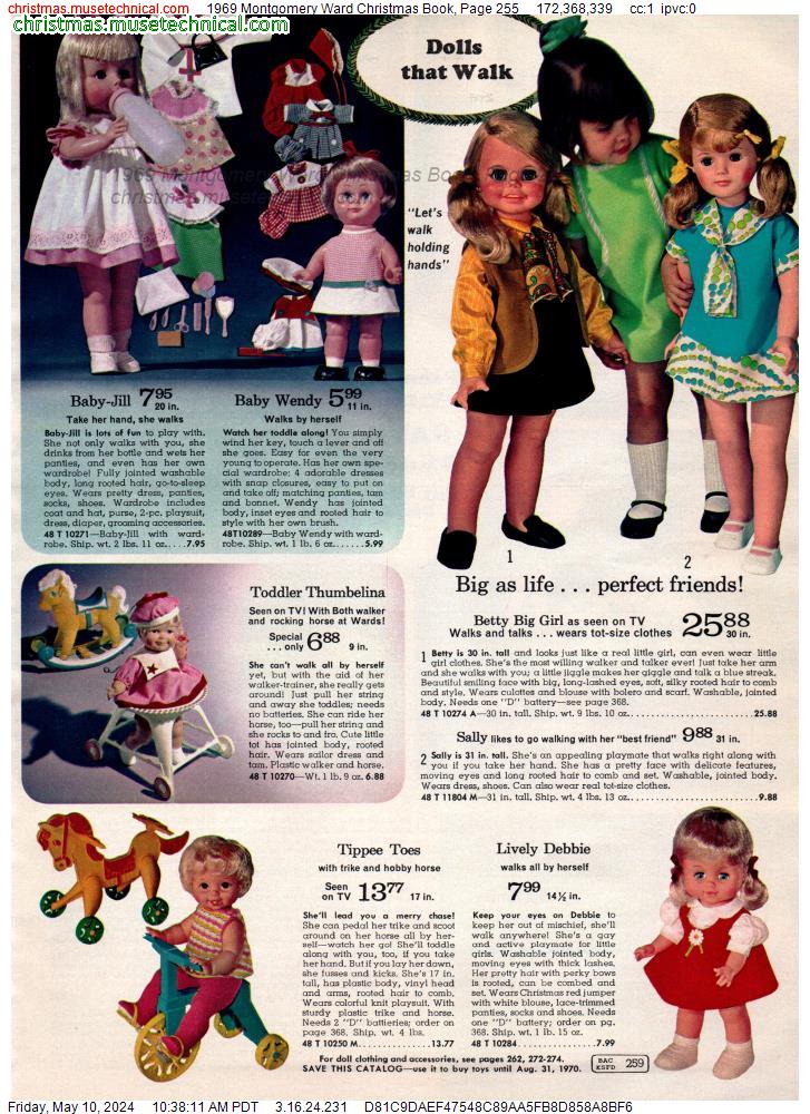1969 Montgomery Ward Christmas Book, Page 255
