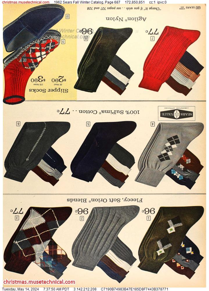 1962 Sears Fall Winter Catalog, Page 687
