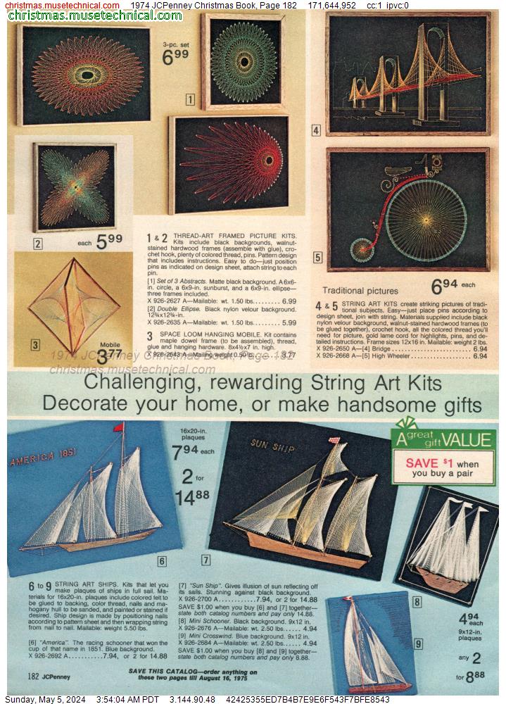 1974 JCPenney Christmas Book, Page 182