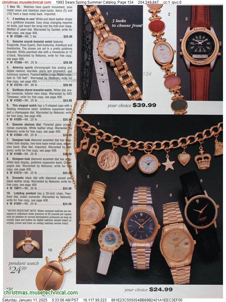 1993 Sears Spring Summer Catalog, Page 134