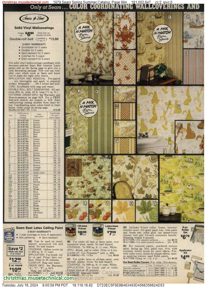 1979 Sears Spring Summer Catalog, Page 984
