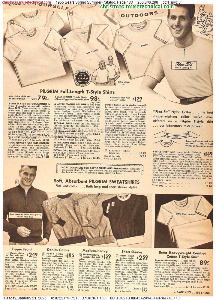 1955 Sears Spring Summer Catalog, Page 433