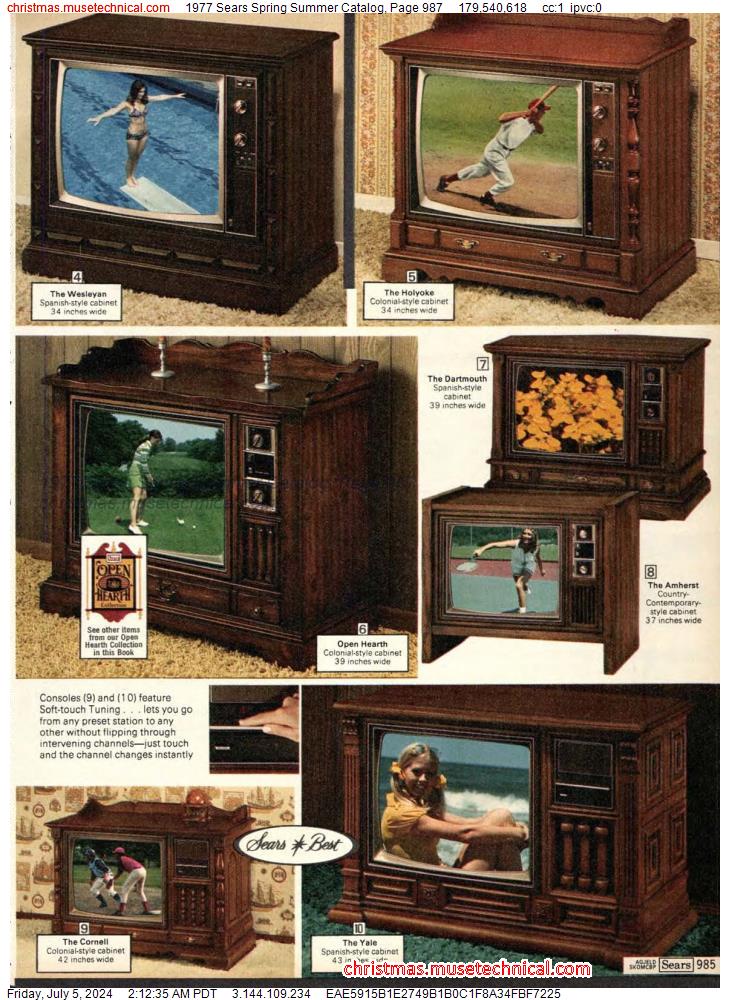1977 Sears Spring Summer Catalog, Page 987