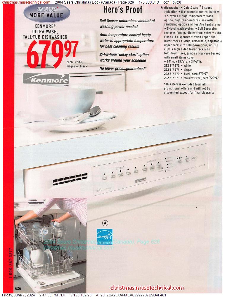 2004 Sears Christmas Book (Canada), Page 626