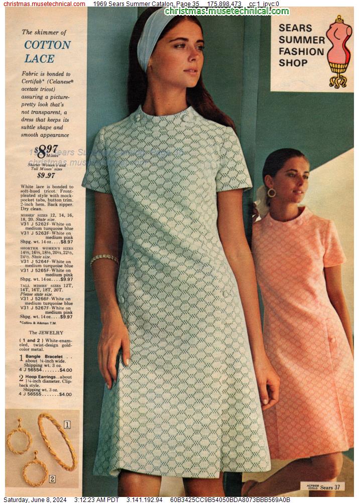 1969 Sears Summer Catalog, Page 35