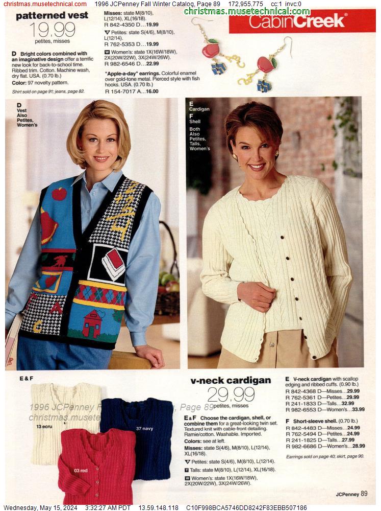 1996 JCPenney Fall Winter Catalog, Page 89