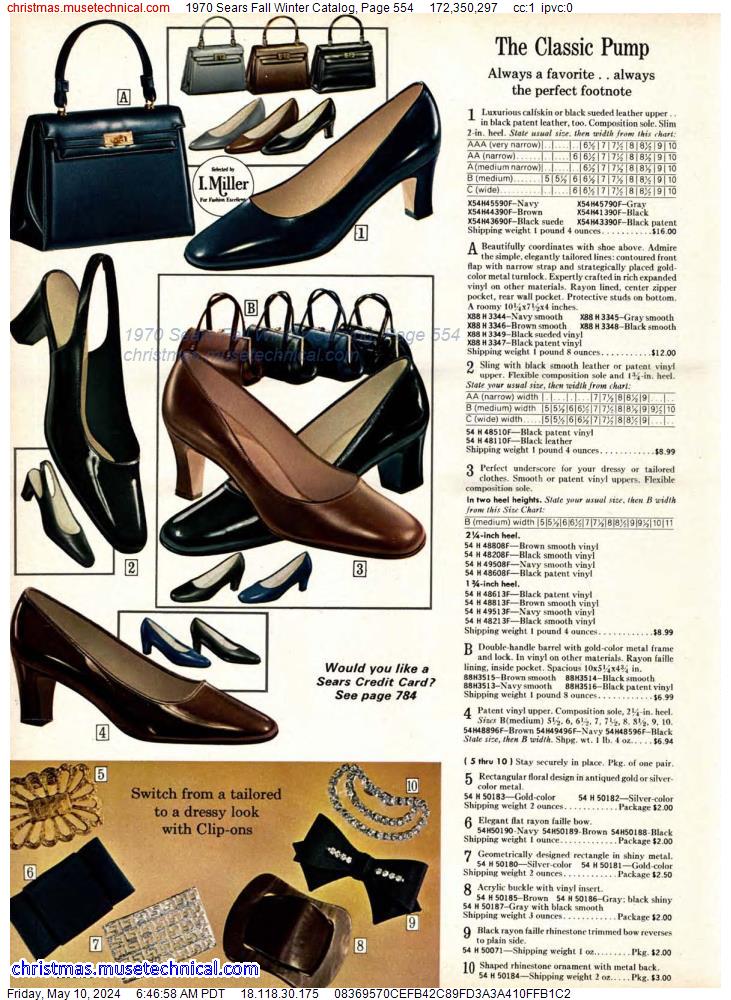 1970 Sears Fall Winter Catalog, Page 554