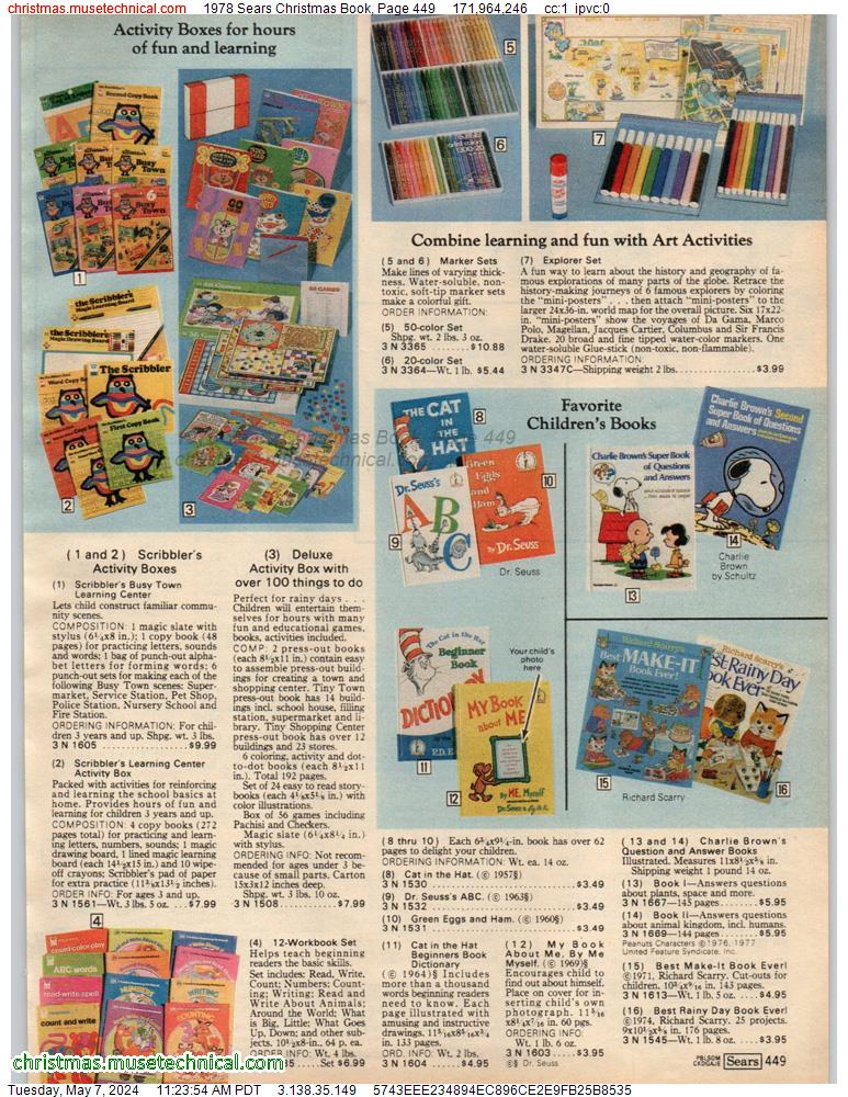 1978 Sears Christmas Book, Page 449