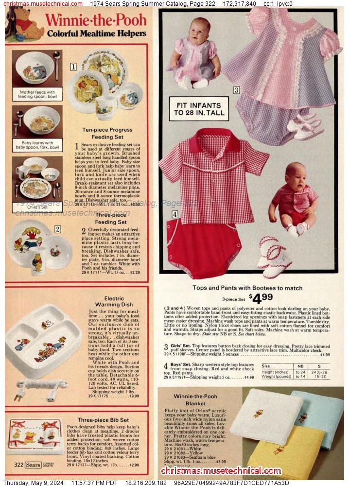 1974 Sears Spring Summer Catalog, Page 322