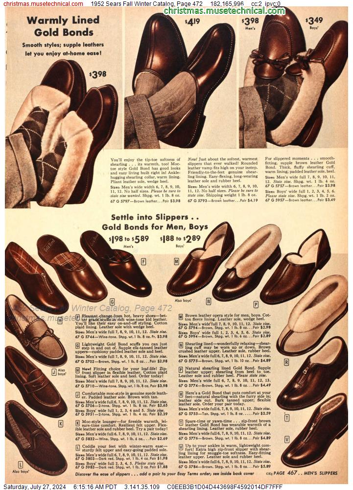 1952 Sears Fall Winter Catalog, Page 472
