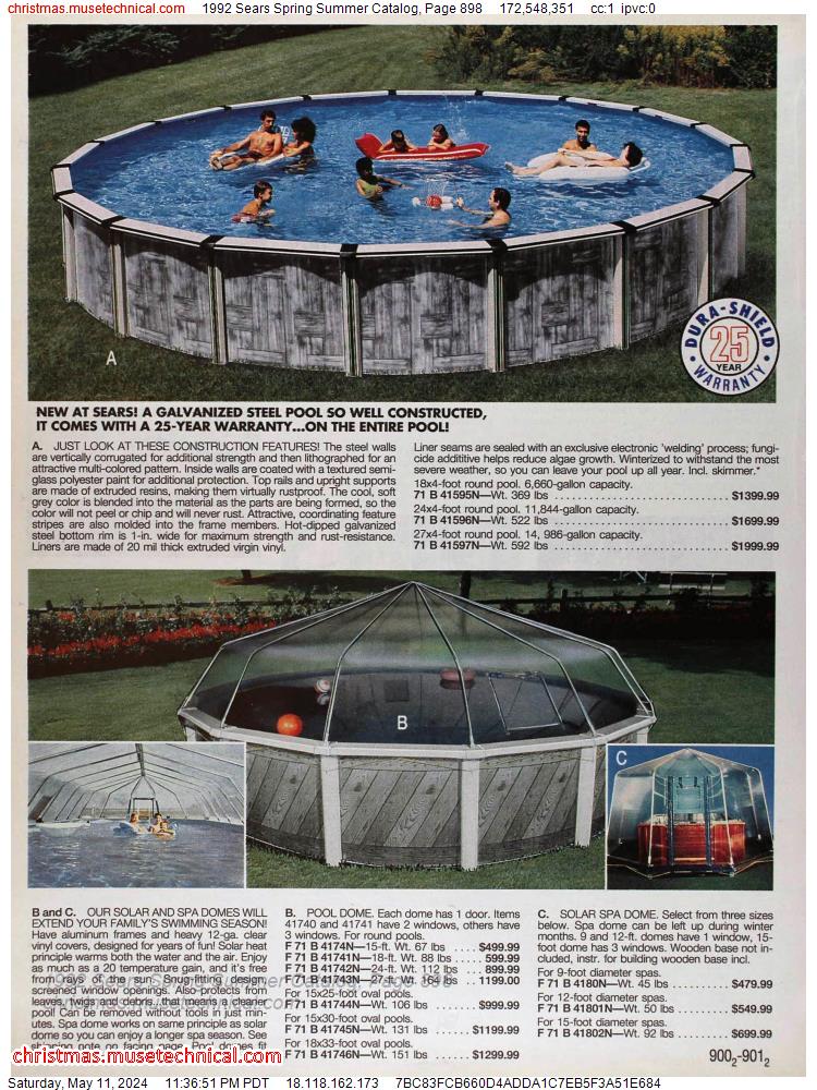 1992 Sears Spring Summer Catalog, Page 898