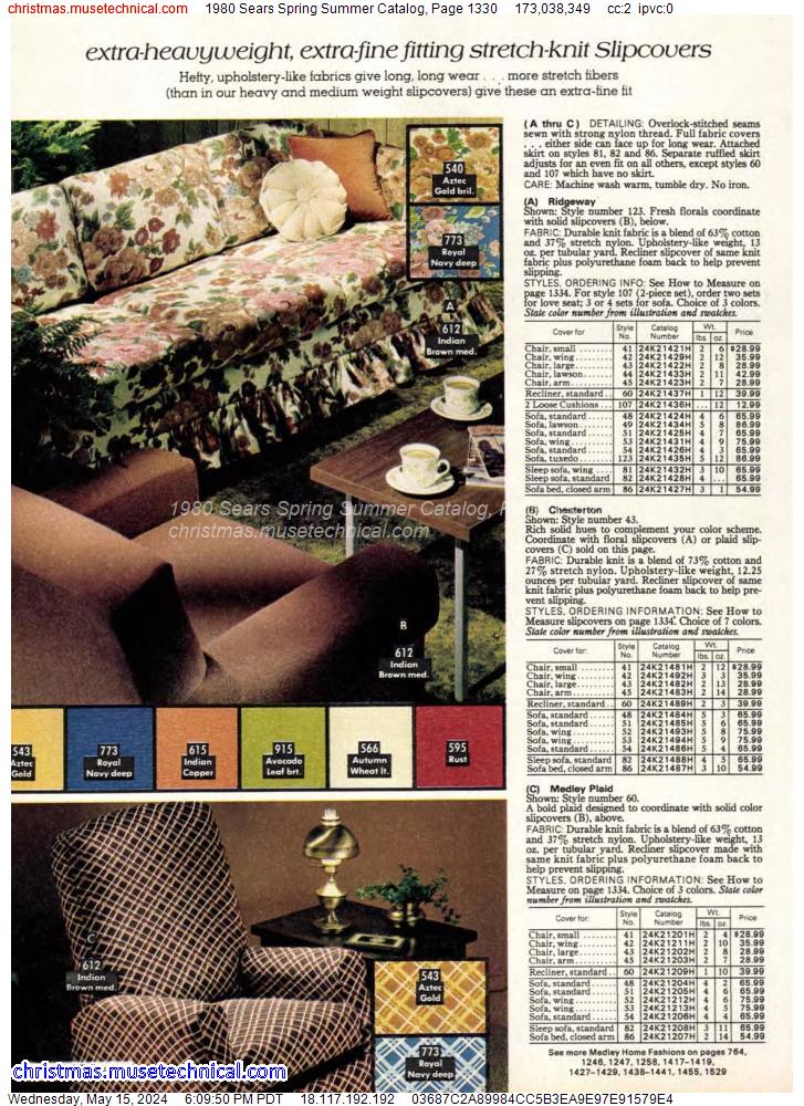 1980 Sears Spring Summer Catalog, Page 1330