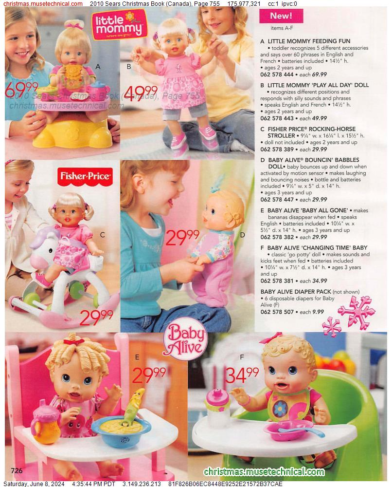 2010 Sears Christmas Book (Canada), Page 755