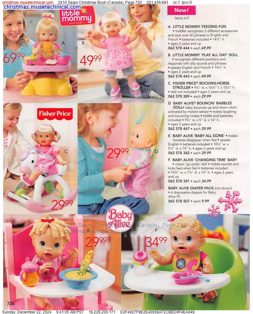 2010 Sears Christmas Book (Canada), Page 755