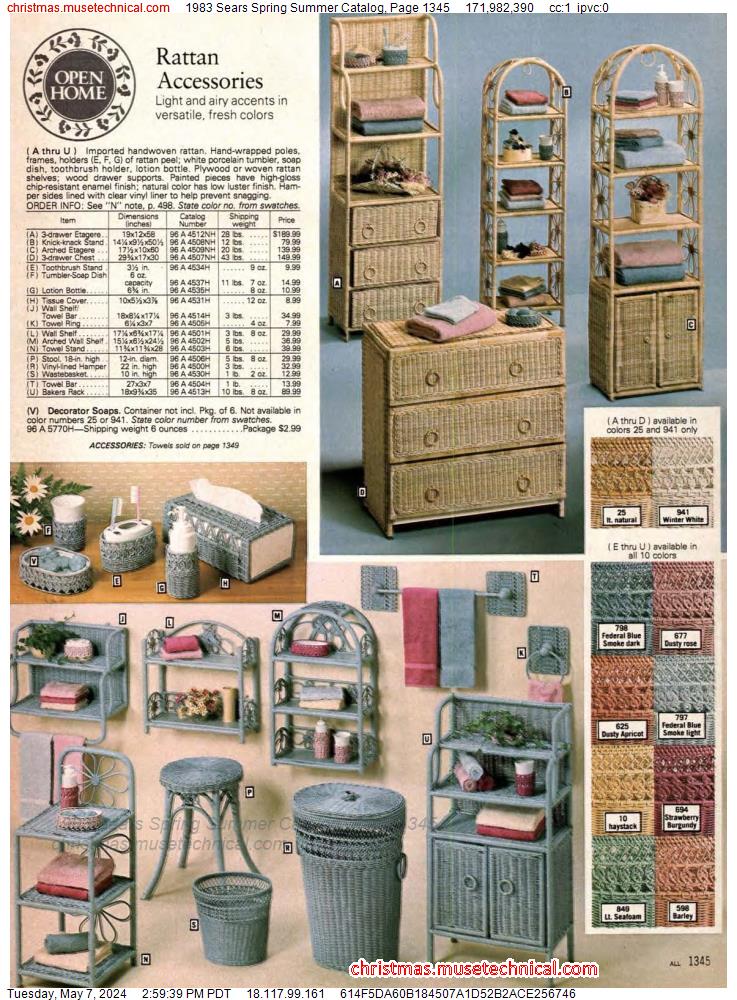 1983 Sears Spring Summer Catalog, Page 1345