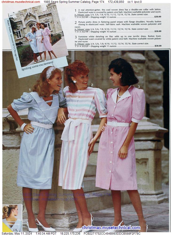 1985 Sears Spring Summer Catalog, Page 174