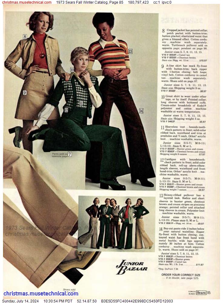 1973 Sears Fall Winter Catalog, Page 85