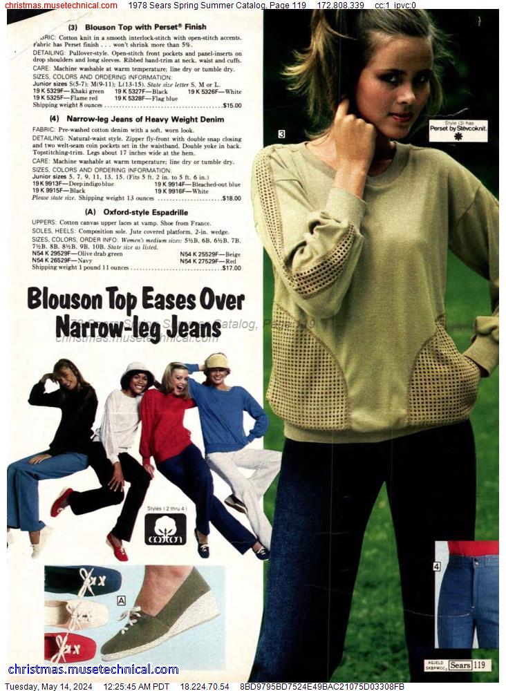 1978 Sears Spring Summer Catalog, Page 119