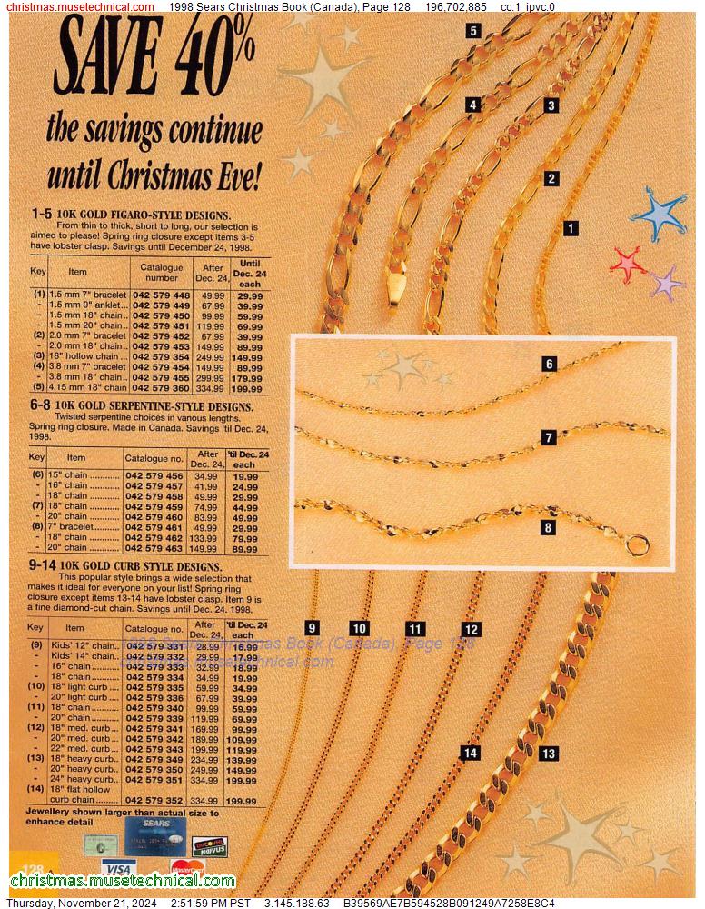 1998 Sears Christmas Book (Canada), Page 128