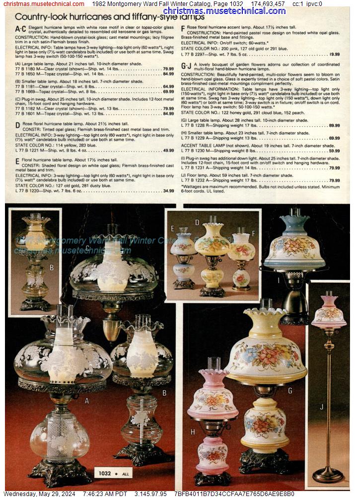 1982 Montgomery Ward Fall Winter Catalog, Page 1032
