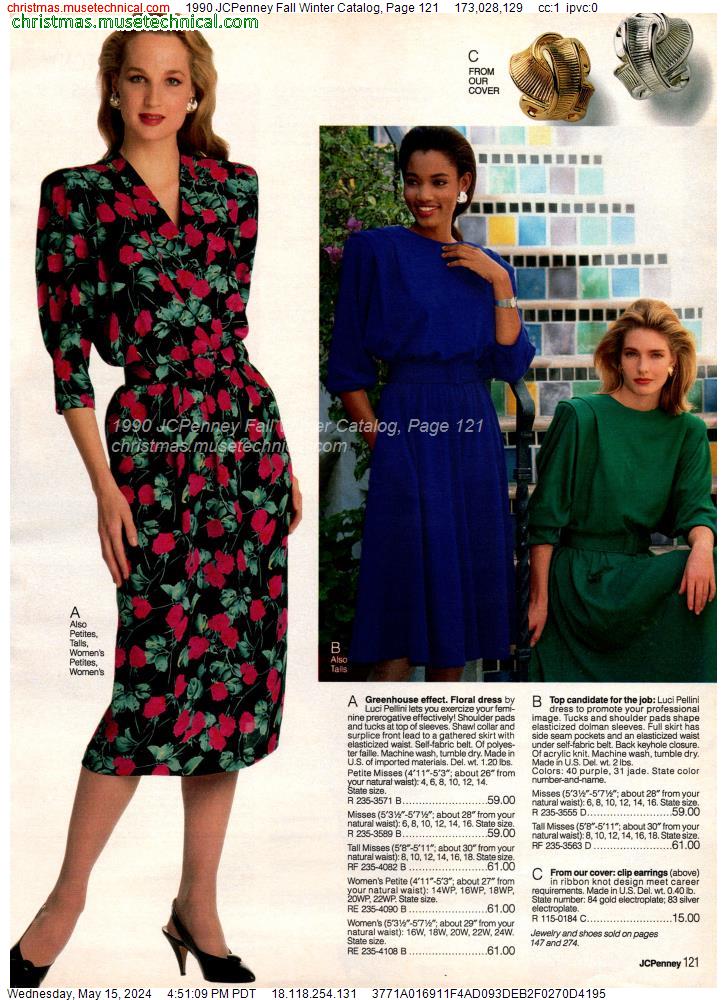 1990 JCPenney Fall Winter Catalog, Page 121