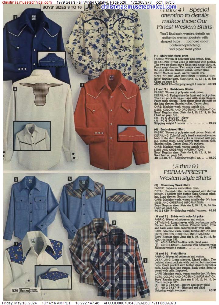1979 Sears Fall Winter Catalog, Page 526