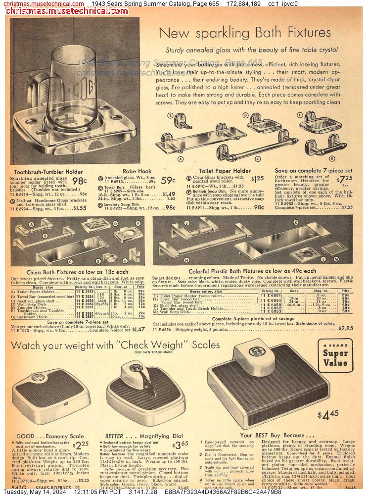 1943 Sears Spring Summer Catalog, Page 665