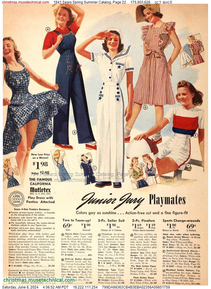 1941 Sears Spring Summer Catalog, Page 22