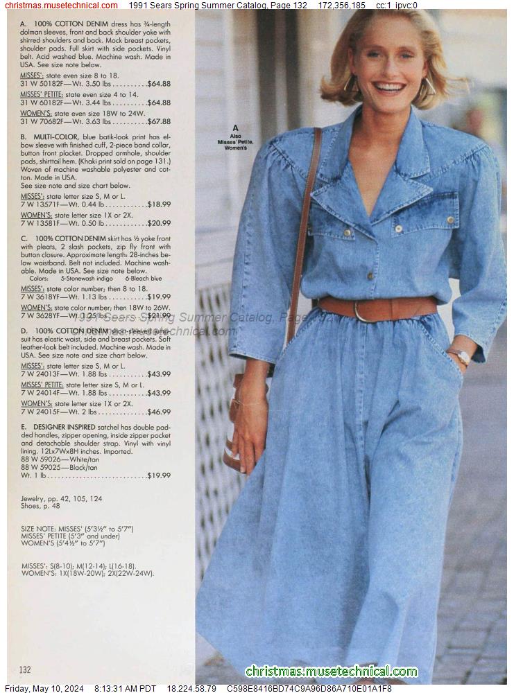 1991 Sears Spring Summer Catalog, Page 132