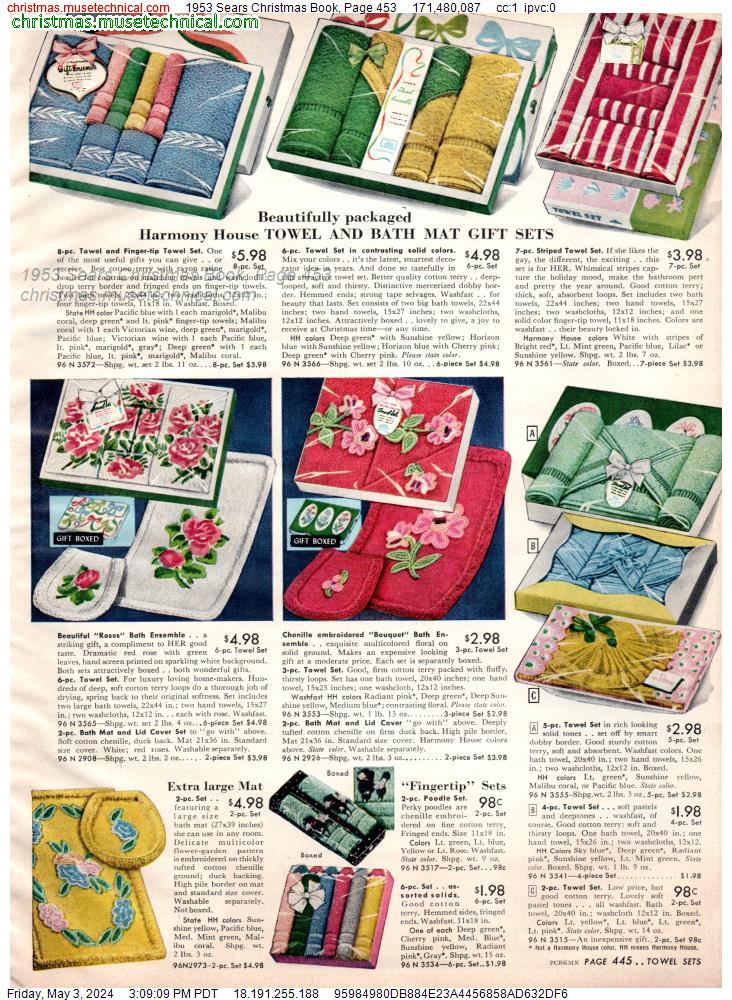 1953 Sears Christmas Book, Page 453