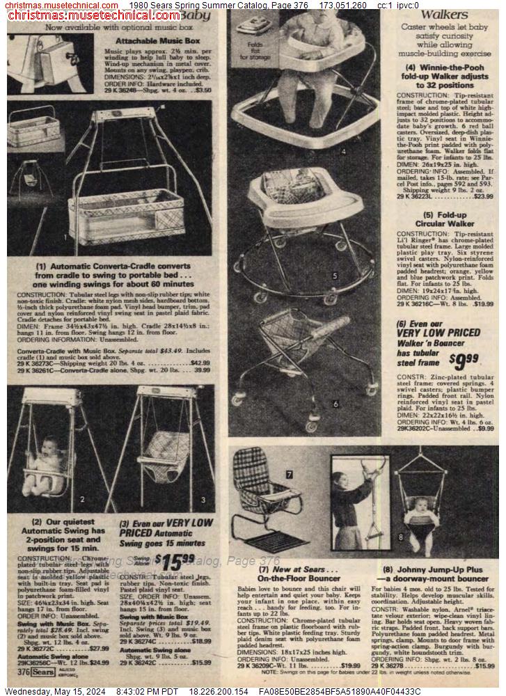 1980 Sears Spring Summer Catalog, Page 376