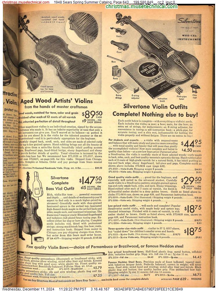 1948 Sears Spring Summer Catalog, Page 643