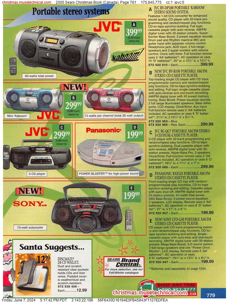 2000 Sears Christmas Book (Canada), Page 781