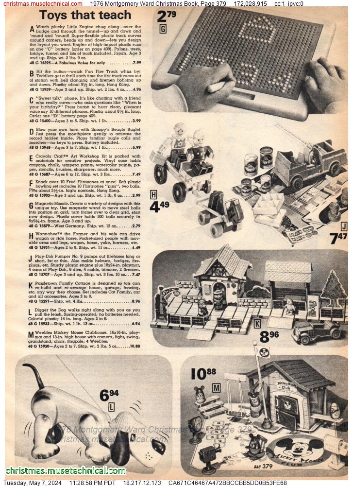 1976 Montgomery Ward Christmas Book, Page 379