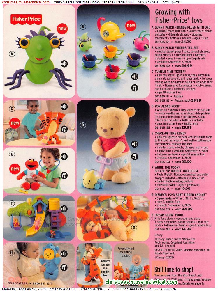 2005 Sears Christmas Book (Canada), Page 1002