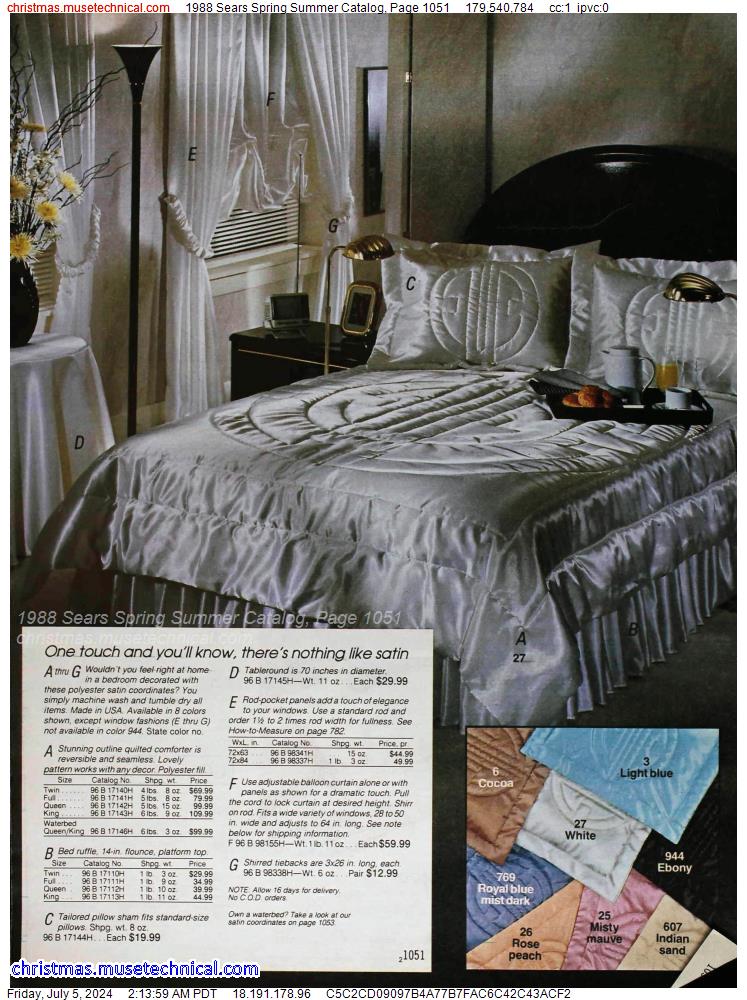 1988 Sears Spring Summer Catalog, Page 1051