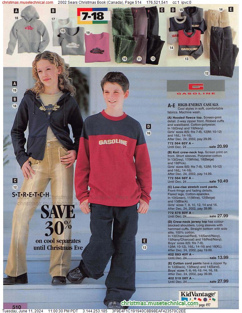 2002 Sears Christmas Book (Canada), Page 514