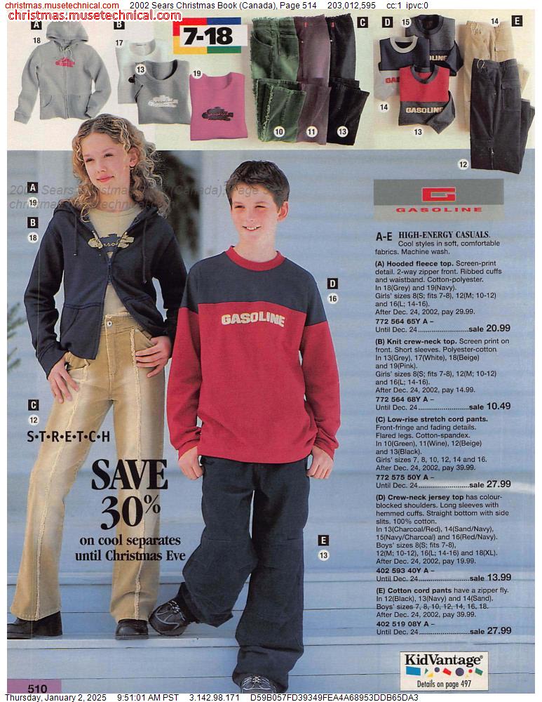 2002 Sears Christmas Book (Canada), Page 514