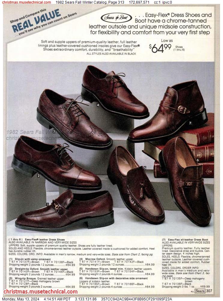 1982 Sears Fall Winter Catalog, Page 313