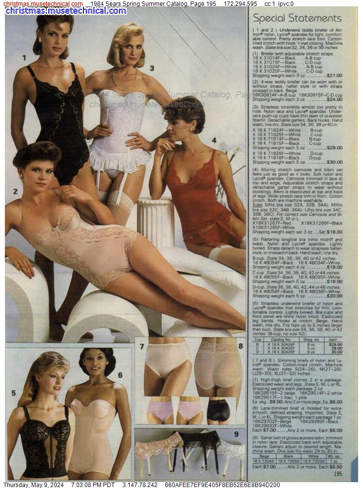 1984 Sears Spring Summer Catalog, Page 195