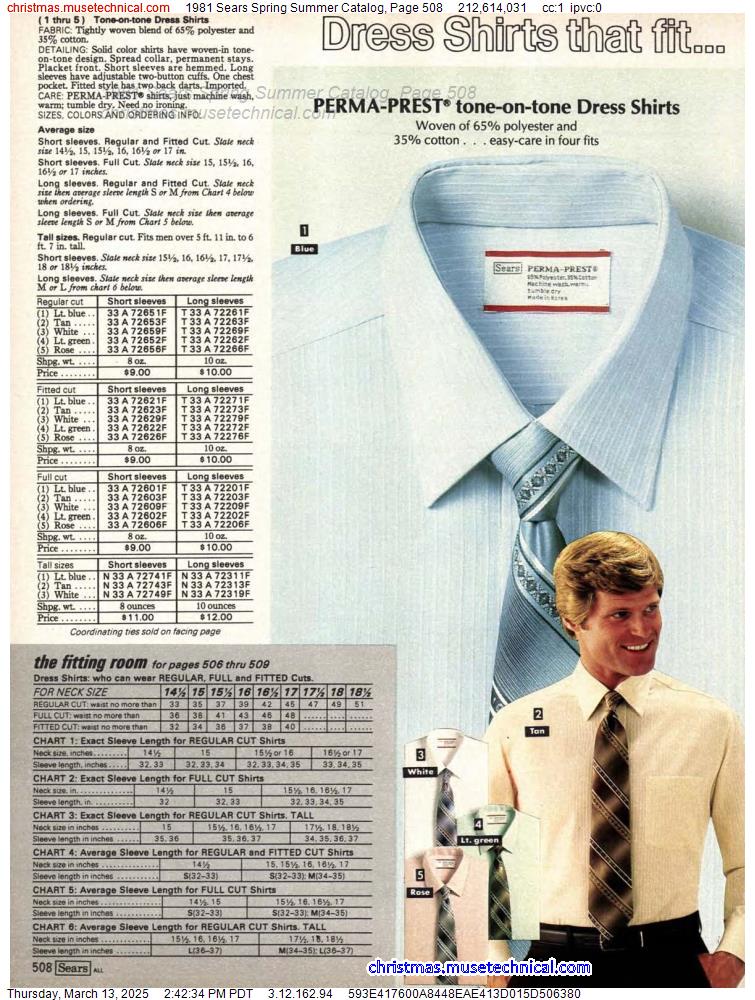 1981 Sears Spring Summer Catalog, Page 508