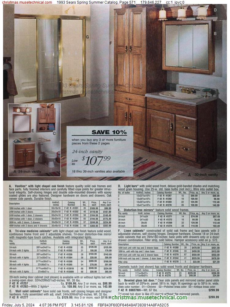 1993 Sears Spring Summer Catalog, Page 571