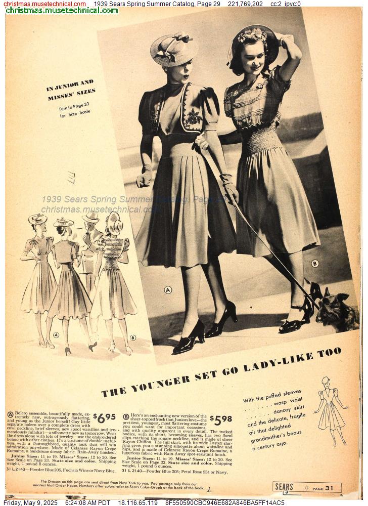 1939 Sears Spring Summer Catalog, Page 29