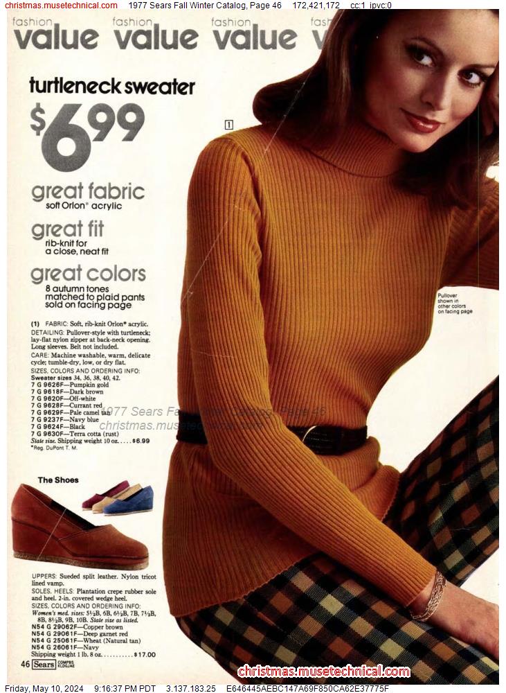1977 Sears Fall Winter Catalog, Page 46