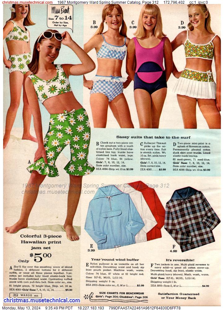 1967 Montgomery Ward Spring Summer Catalog, Page 312